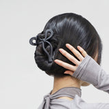 Grayish Ribbon Hair Clip