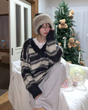 Senne two-tone fur hairband