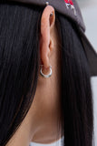 Rotating hoop earrings