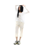 Sheer Panel Flare Tee