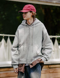 Edge Crop Hood Zip-Up