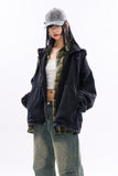 Hibbing hooded over denim jumper