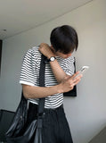 Neo stripe half knit