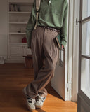 Hemet pintuck wide slacks