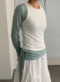 Dasone Sleeveless Layered Tee Set