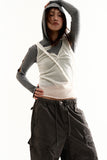 Sheer layered wrap sleeveless