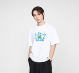 Big Drawing Letter Flower Short Sleeve Tee