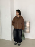 Yukan Cut Washing Denim Balloon Wide Pants