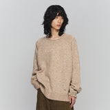 HAIRY WARM BOAT NECK KNIT