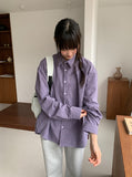 [unisex] Tiltado Check Over Long Sleeve Shirt
