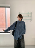 [unisex] Billmon Seersucker Stripe Over Shirt