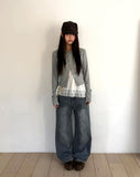 Nur Semi Wide Denim Pants