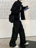 Cutting Stitch Denim Pants