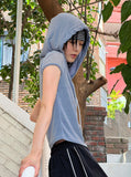 MESH HOOD HALF T