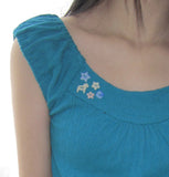 Helti Eyelet Puff Sleeveless