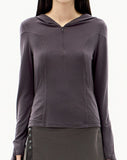 Half Full Zipper Hoodie