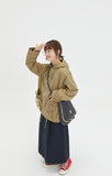 [BAONHAUS] Kuninged ribbon pocket cotton hood jacket
