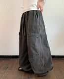 [unisex] Paple Summer Pigment Cargo Wide Pants
