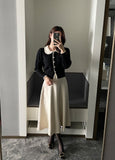 Sopid Frill Collar Knit Cardigan