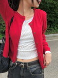 Madi Wool Soft Button Knit Cardigan