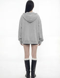 DOT CROSS Embroidered Hood Zip-Up