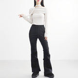 Rish Off-Shirring T-Shirt (Muffler Set)