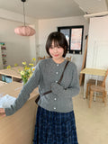 Recomi Cable Round Wool Knit Cardigan