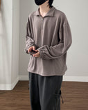 Skin Half Neck Knit Sweatshirt