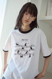 Cats Music Ringer Short Sleeve Tee