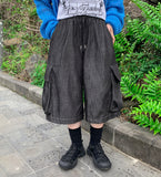 [unisex] Kyoi Banding Cargo Denim Half Pants