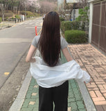 Span Slim Plain Short Sleeve T-shirt