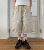 [unisex] Lokyo Washing Cargo Bermuda Pants