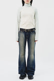 (W) Wave Bootscut Denim