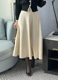 Roku Flared Knit Long Skirt