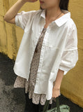 Satchi Short Sleeve Puff Sleeve Blouse