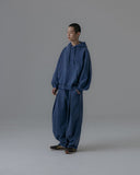 Valley Tuck Washed Sweat Balloon Hoodie