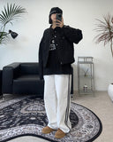 Raden track wide cotton pants