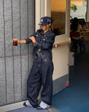 Pose No Collar Non-Fade Denim Jacket