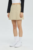 COTTON LOW RISE KILT SKIRT