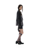 Ruffled Drape Cardigan