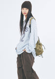 Butter string multi-pocket backpack