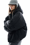 Easy cap hood nylon padded jumper