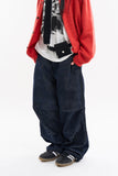 Purdue pintuck corduroy wide pants