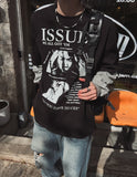 Make color matching layered long sleeve t-shirt