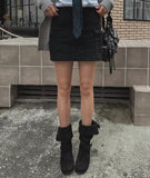 Kenin incision cargo miniskirt