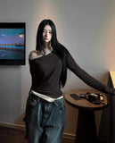 Ellie Rivet Layered Off-Shoulder