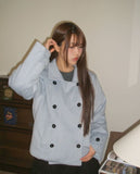 Ringsa double button collar wool short coat