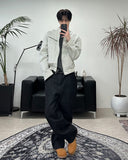 Karik graphic pocket denim pants
