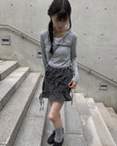 Ugi Color Layered Shirring T-shirt