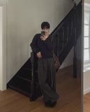 Effect Balloon Stripe Slacks